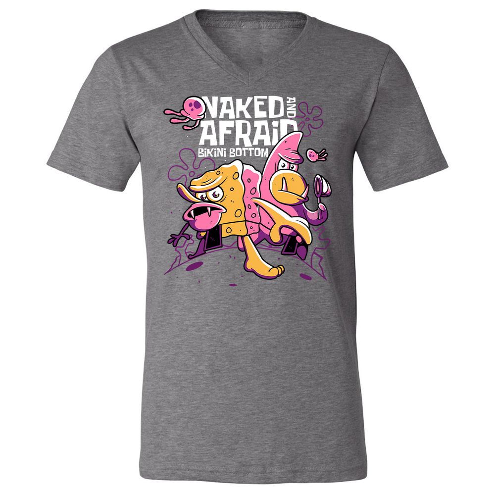 Unisex V-Neck T-Shirt - UNT6NFRV - Deep Heather - 13