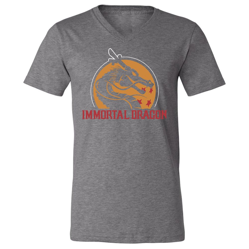 Unisex V-Neck T-Shirt - 958MAFT5 - Deep Heather - 13