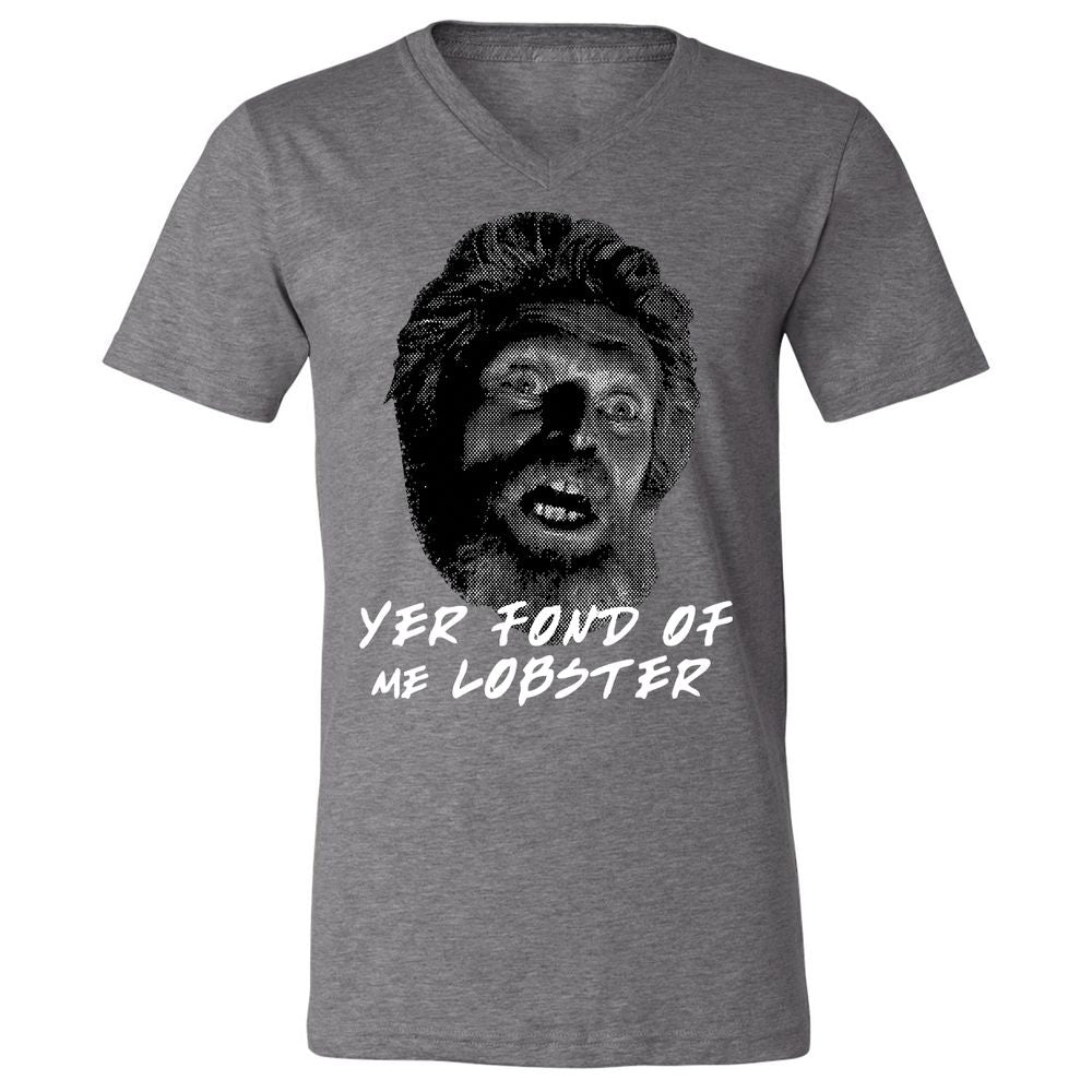 Unisex V-Neck T-Shirt - YQK4AUJL - Deep Heather - 13