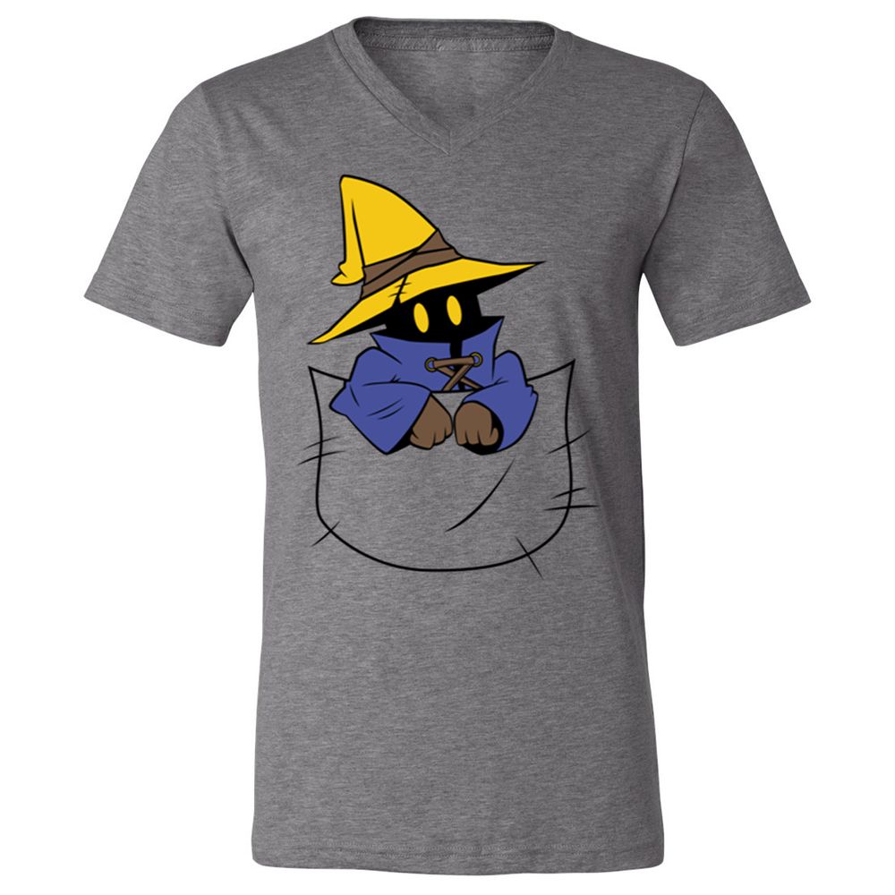 Unisex V-Neck T-Shirt - 6GYFU8KY - Deep Heather - 13