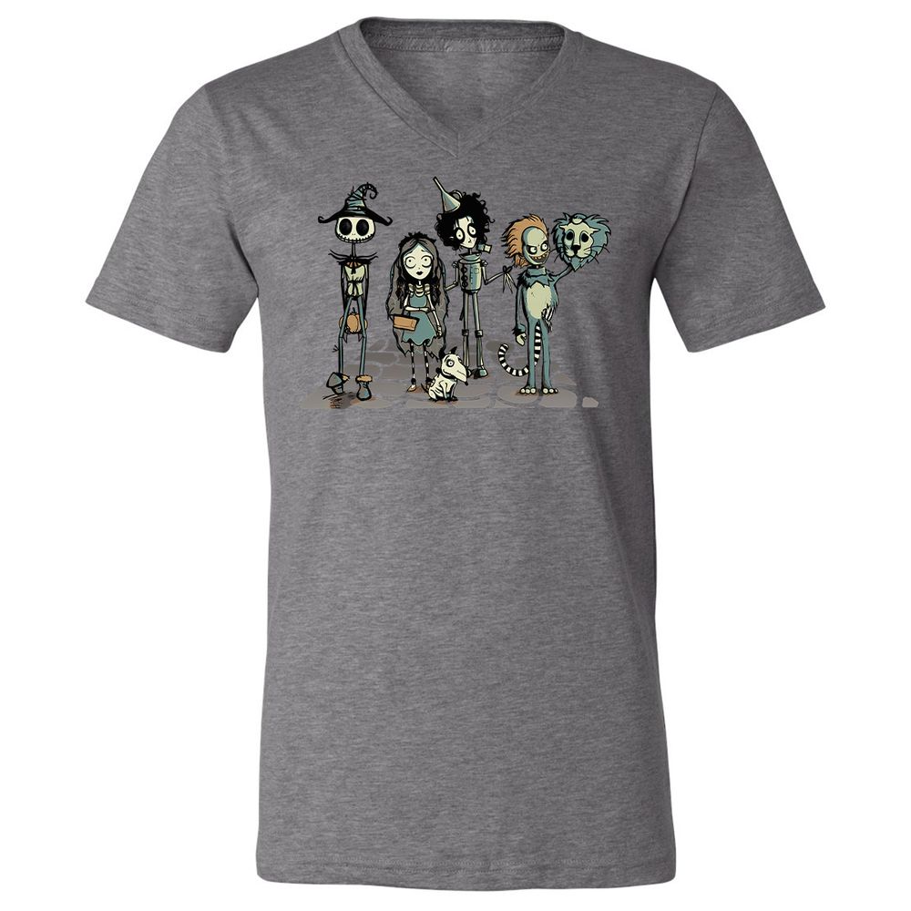Unisex V-Neck T-Shirt - 99RSBFTE - Deep Heather - 13
