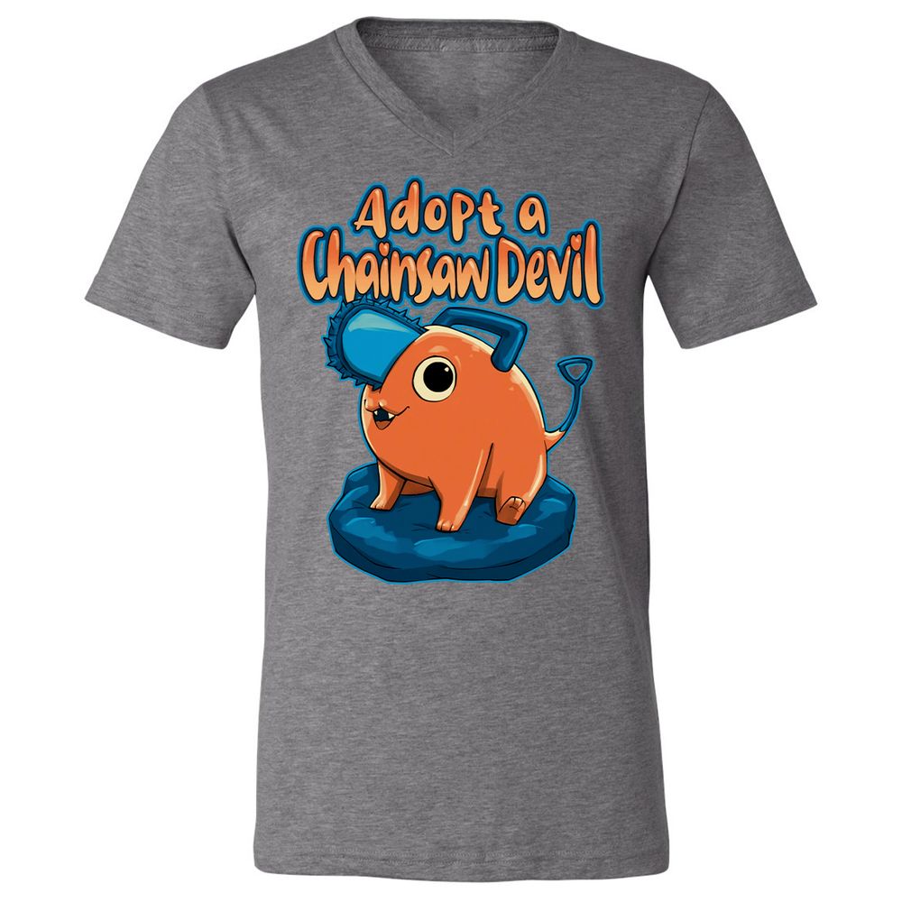 Unisex V-Neck T-Shirt - AHBB25RM - Deep Heather - 13