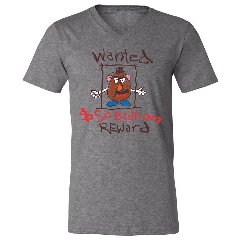 Unisex V-Neck T-Shirt - W1TYGPJZ - Deep Heather - 13