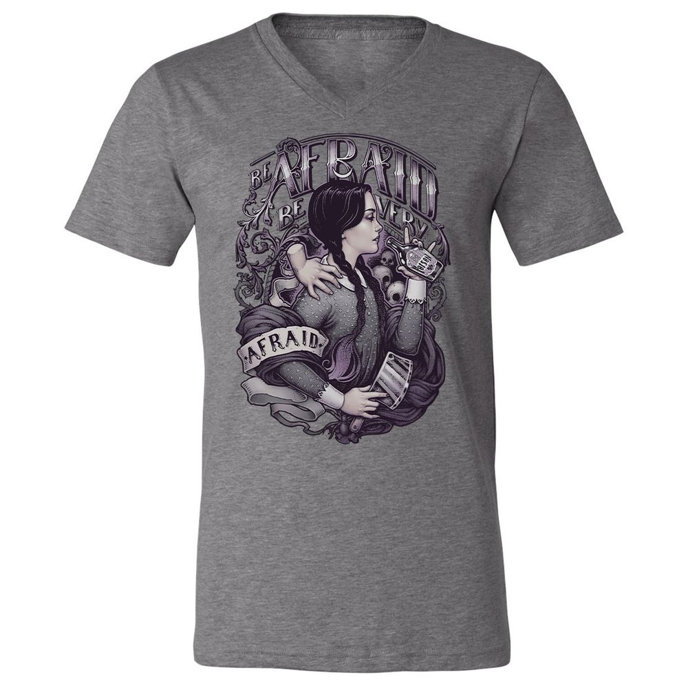 Unisex V-Neck T-Shirt - VRJHR8QH - Deep Heather - 13