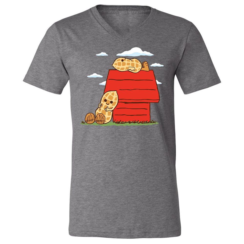 Unisex V-Neck T-Shirt - F8UHPUED - Deep Heather - 13