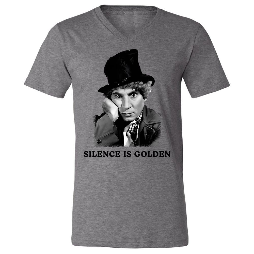 Unisex V-Neck T-Shirt - ZMRZECET - Deep Heather - 13