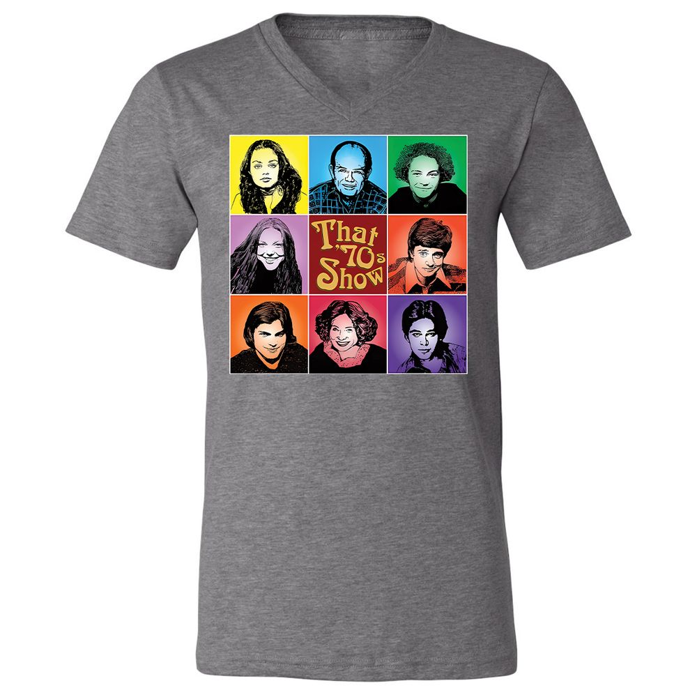 Unisex V-Neck T-Shirt - NLCH58KN - Deep Heather - 13