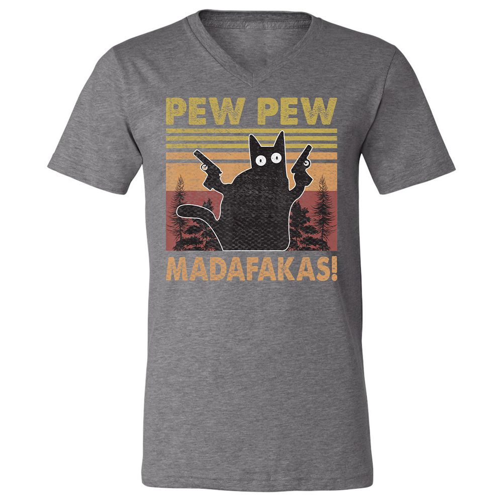 Unisex V-Neck T-Shirt - DM5L7SKW - Deep Heather - 13