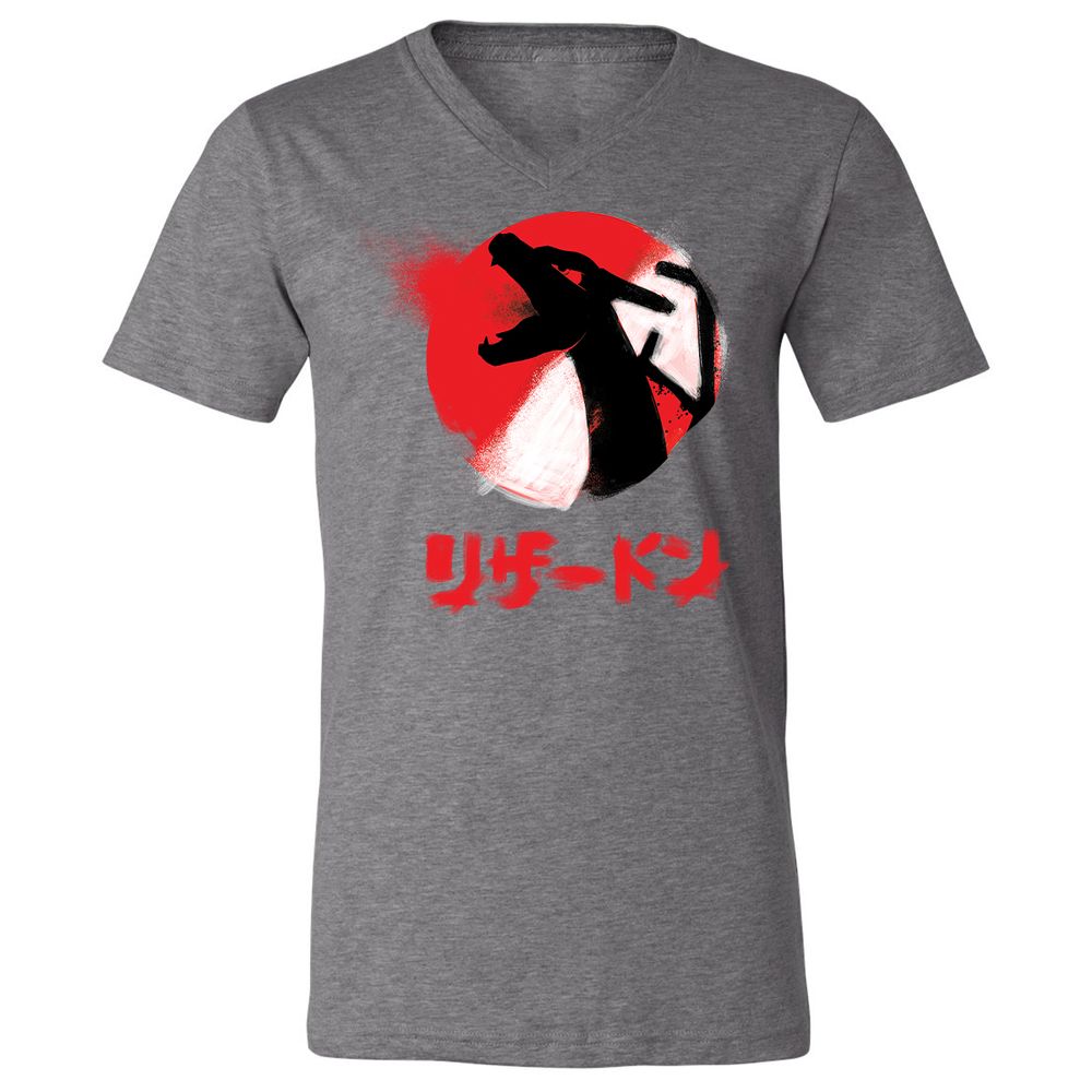 Unisex V-Neck T-Shirt - BWDK7NBD - Deep Heather - 13