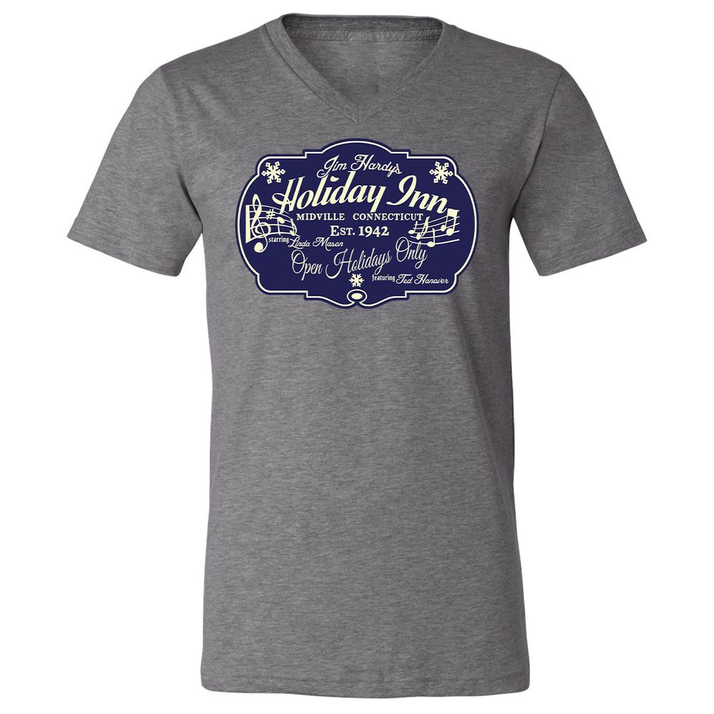 Unisex V-Neck T-Shirt - 84U6ETQT - Deep Heather - 13