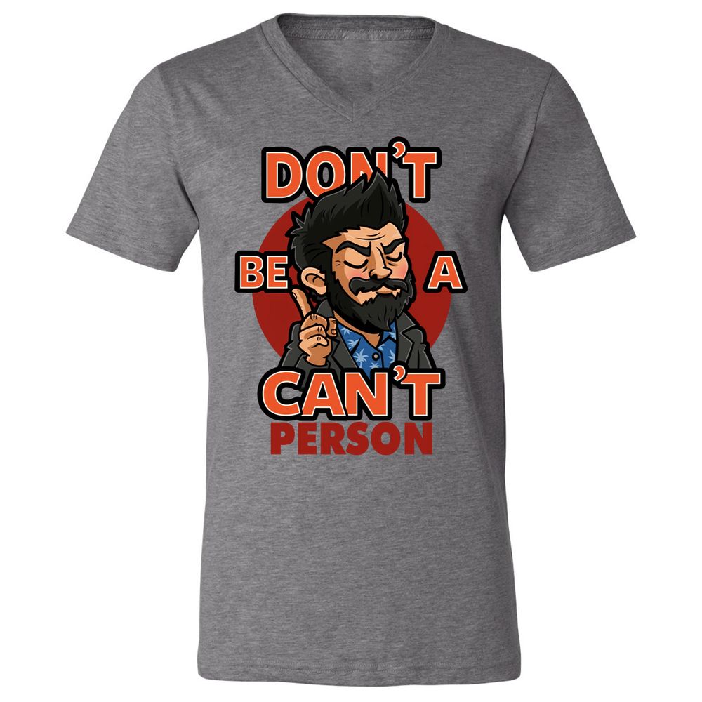 Unisex V-Neck T-Shirt - 92MCXM17 - Deep Heather - 13