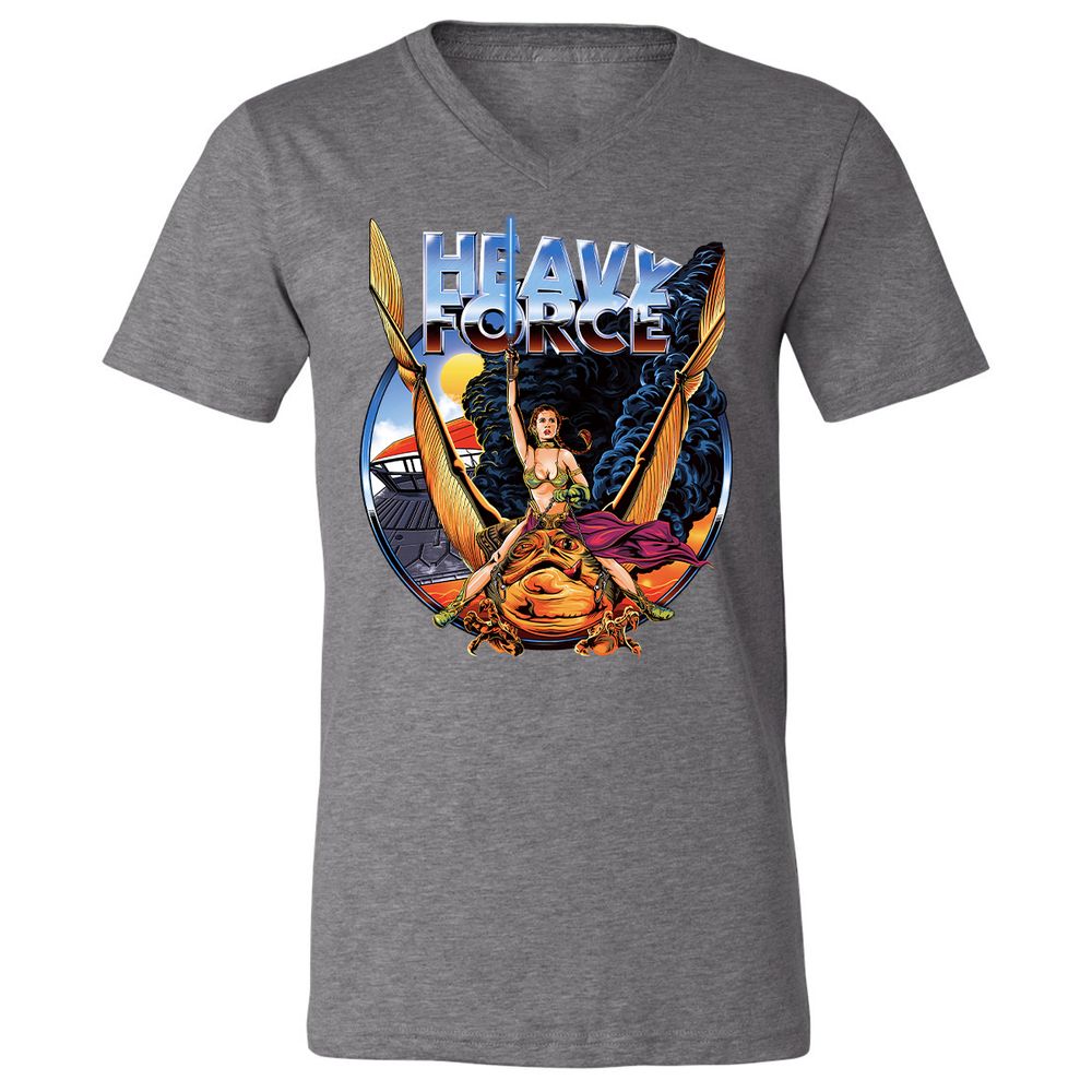 Unisex V-Neck T-Shirt - C8TF8832 - Deep Heather - 13