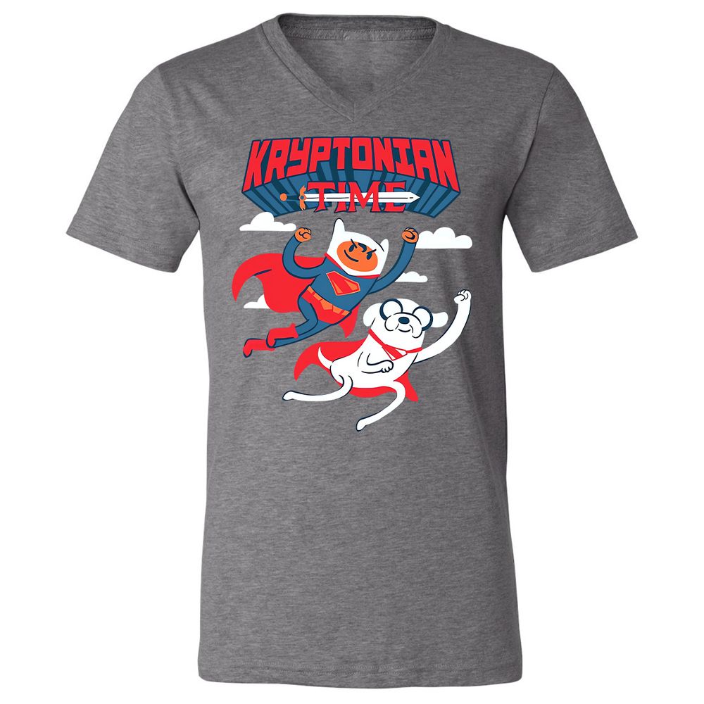 Unisex V-Neck T-Shirt - 4TWS8JW7 - Deep Heather - 13