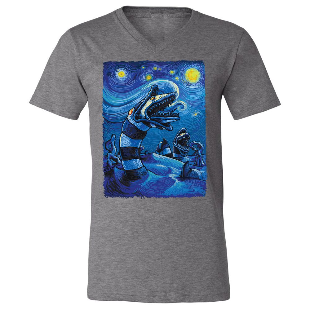 Unisex V-Neck T-Shirt - KTGJBJ3R - Deep Heather - 13