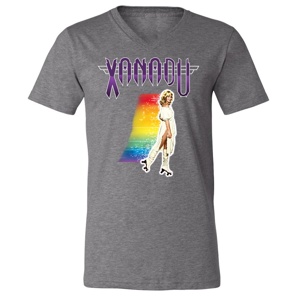 Unisex V-Neck T-Shirt - 5UT8SRQH - Deep Heather - 13