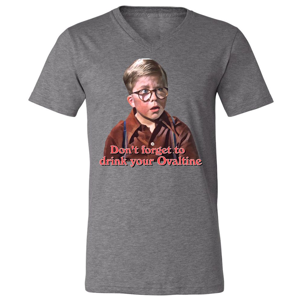 Unisex V-Neck T-Shirt - C8Y5D8T6 - Deep Heather - 13