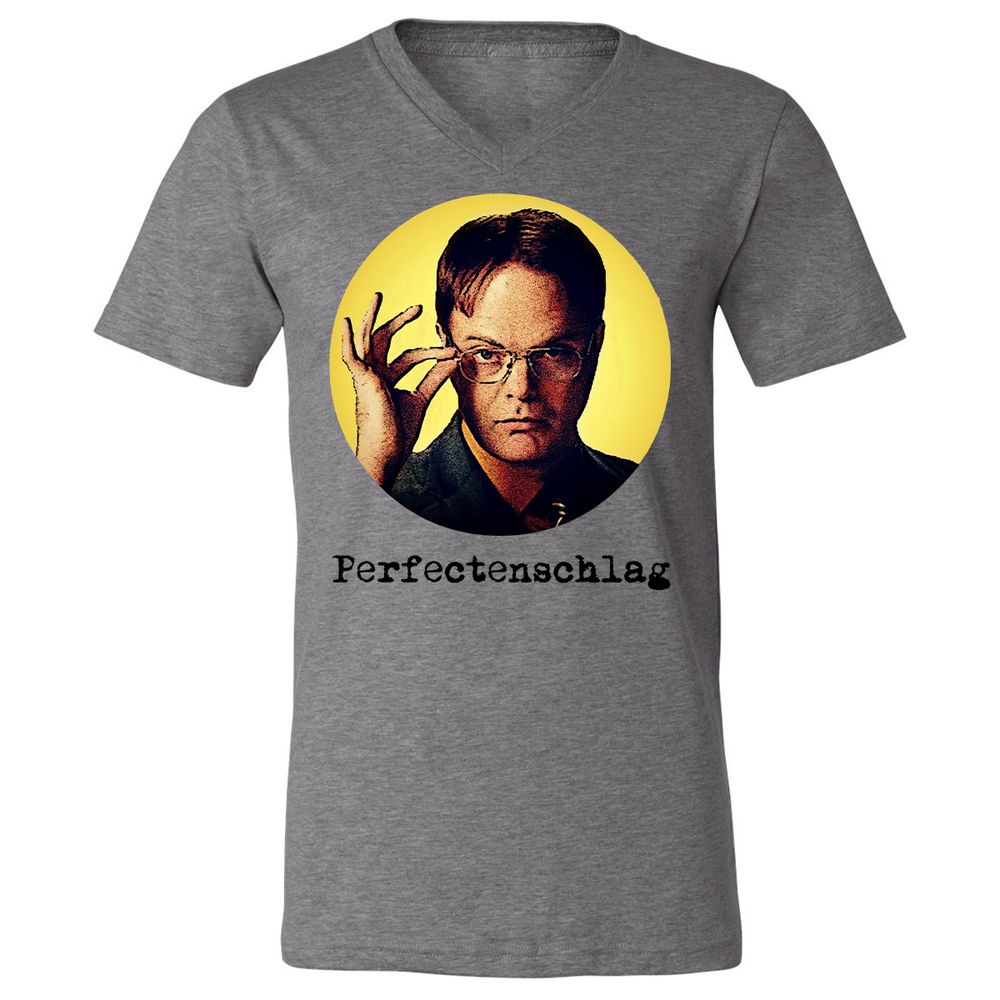 Unisex V-Neck T-Shirt - B7UVLTZT - Deep Heather - 13