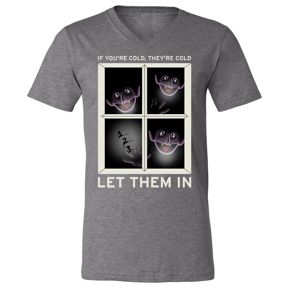 Unisex V-Neck T-Shirt - ABJAHFVL - Deep Heather - 13