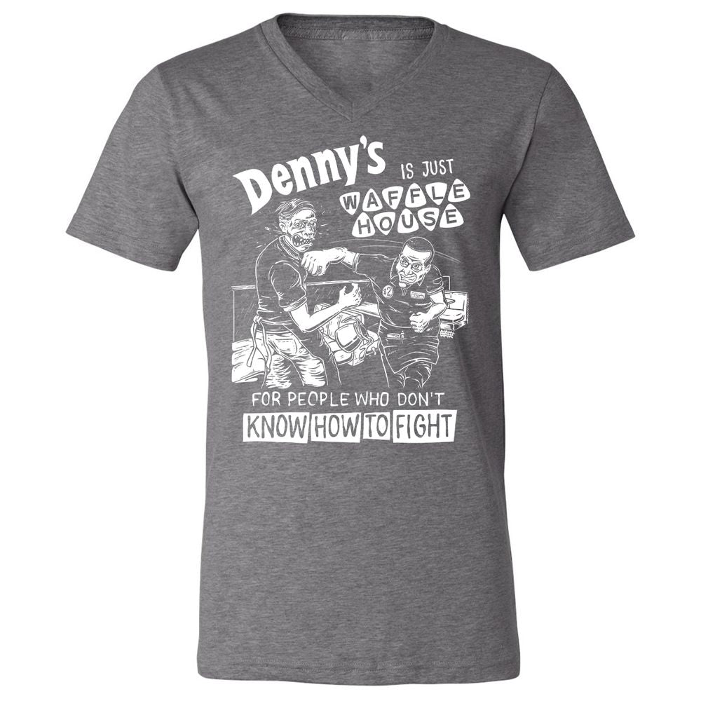 Unisex V-Neck T-Shirt - 5ZSNV8SE - Deep Heather - 13