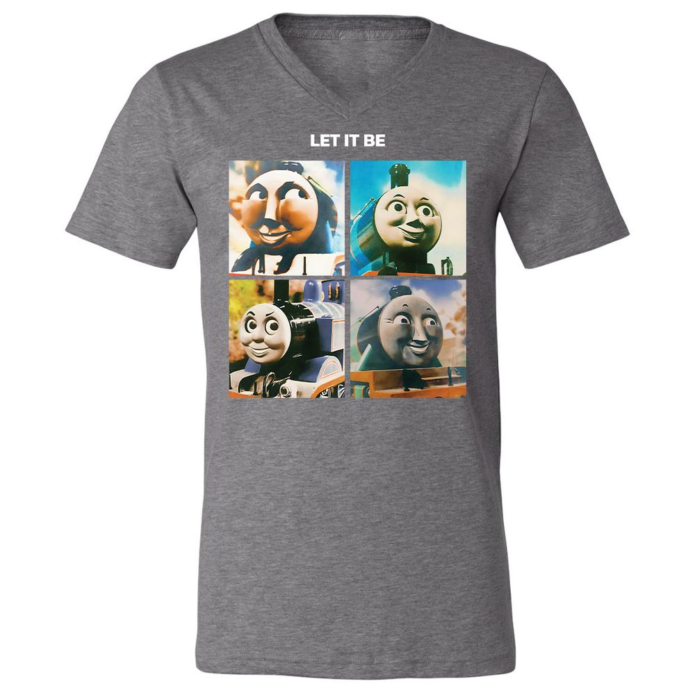 Unisex V-Neck T-Shirt - 72GWQUHN - Deep Heather - 13