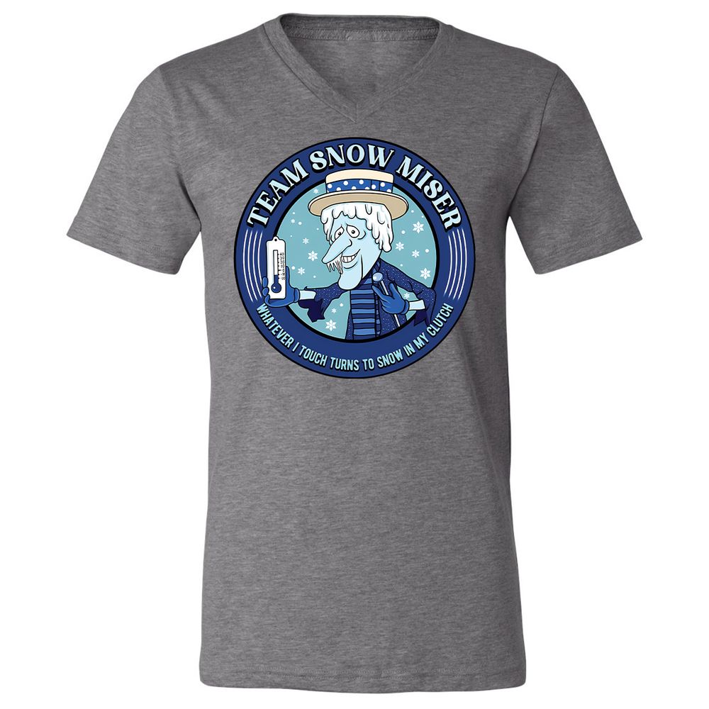 Unisex V-Neck T-Shirt - BW49SU5H - Deep Heather - 13