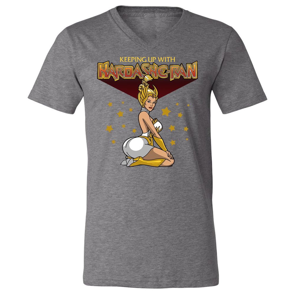 Unisex V-Neck T-Shirt - KAQ5WJZ5 - Deep Heather - 13