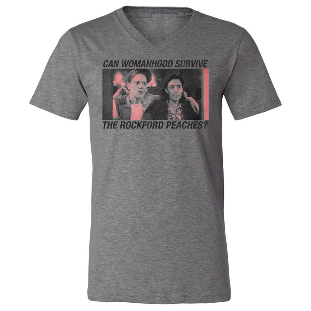 Unisex V-Neck T-Shirt - QVXSHU57 - Deep Heather - 13