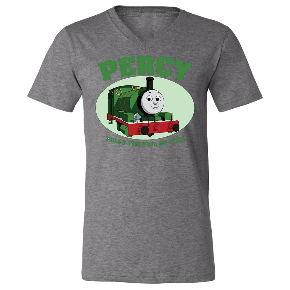 Unisex V-Neck T-Shirt - W9Q8D4HG - Deep Heather - 13