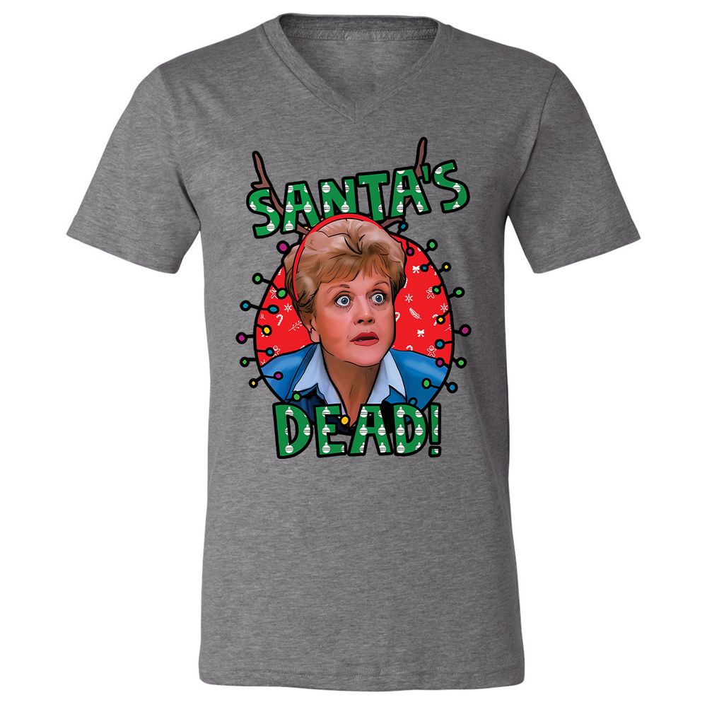 Unisex V-Neck T-Shirt - 38XM4TDT - Deep Heather - 13