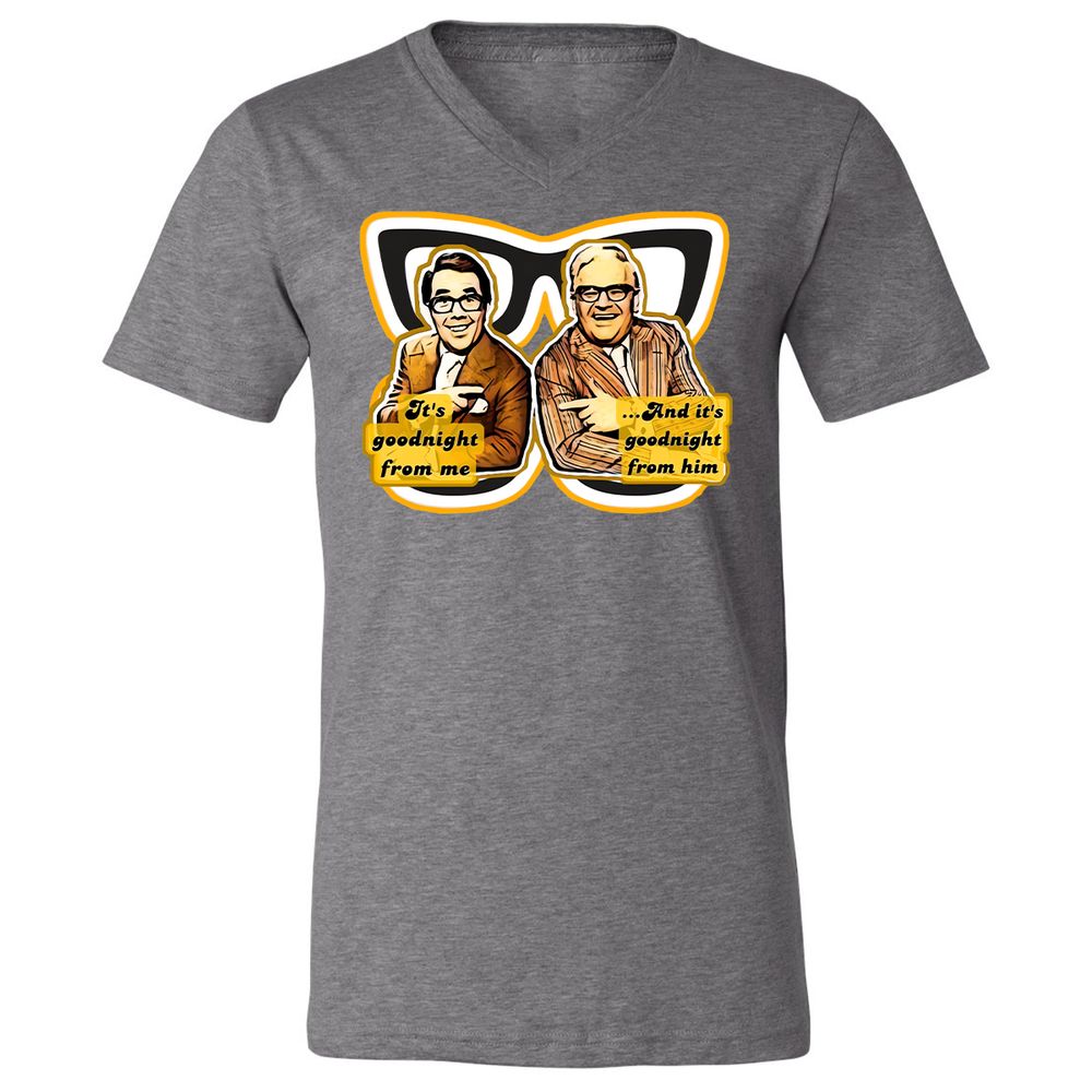 Unisex V-Neck T-Shirt - RTQX299C - Deep Heather - 13