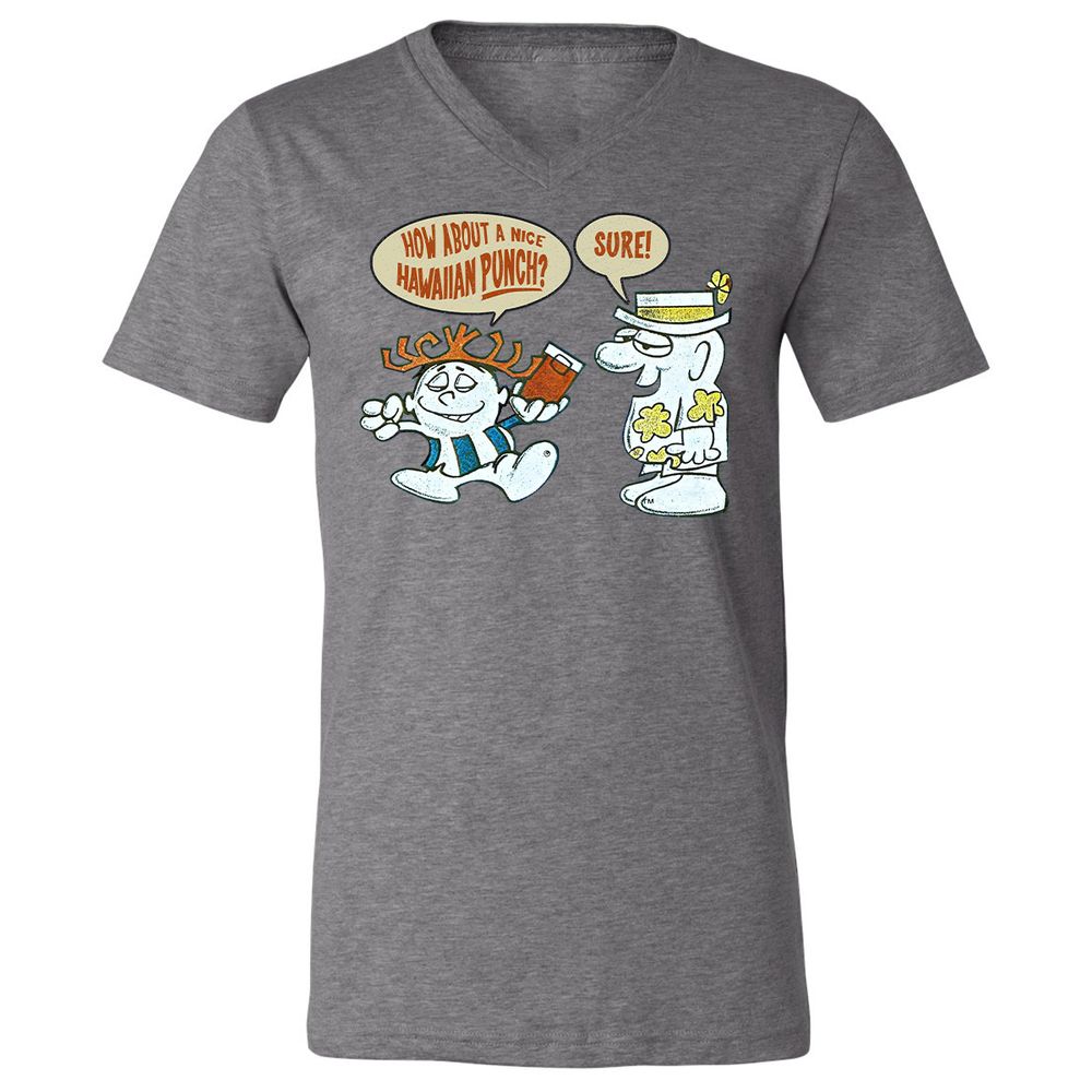 Unisex V-Neck T-Shirt - 1EMZ4HRK - Deep Heather - 13