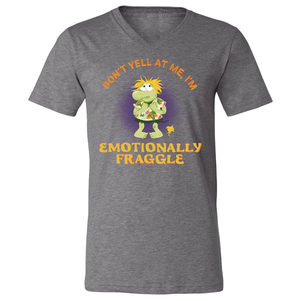 Unisex V-Neck T-Shirt - 9KJTH1J9 - Deep Heather - 13