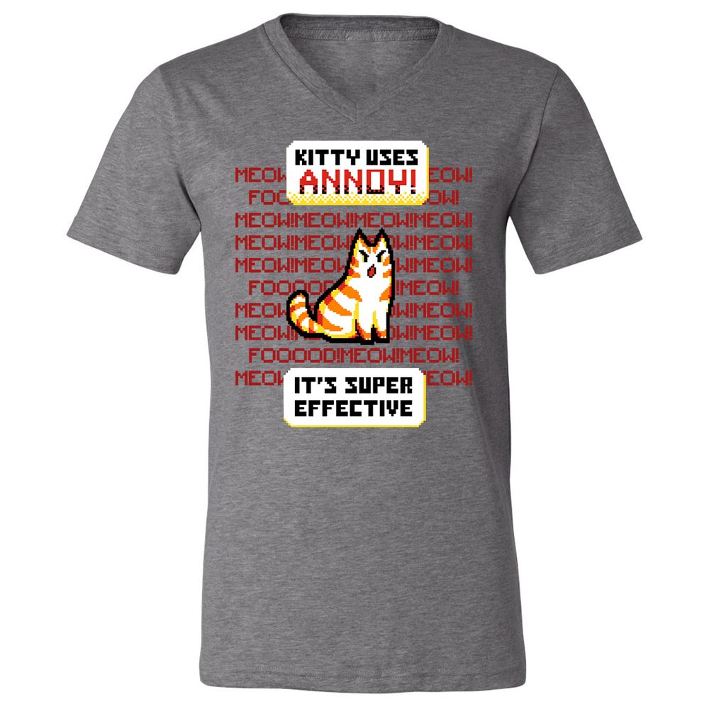 Unisex V-Neck T-Shirt - LLPK7BU7 - Deep Heather - 13