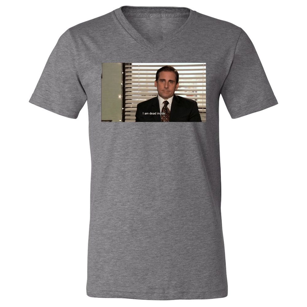 Unisex V-Neck T-Shirt - LGGE21SV - Deep Heather - 13