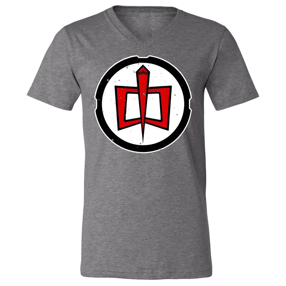 Unisex V-Neck T-Shirt - CHRFW4D6 - Deep Heather - 13