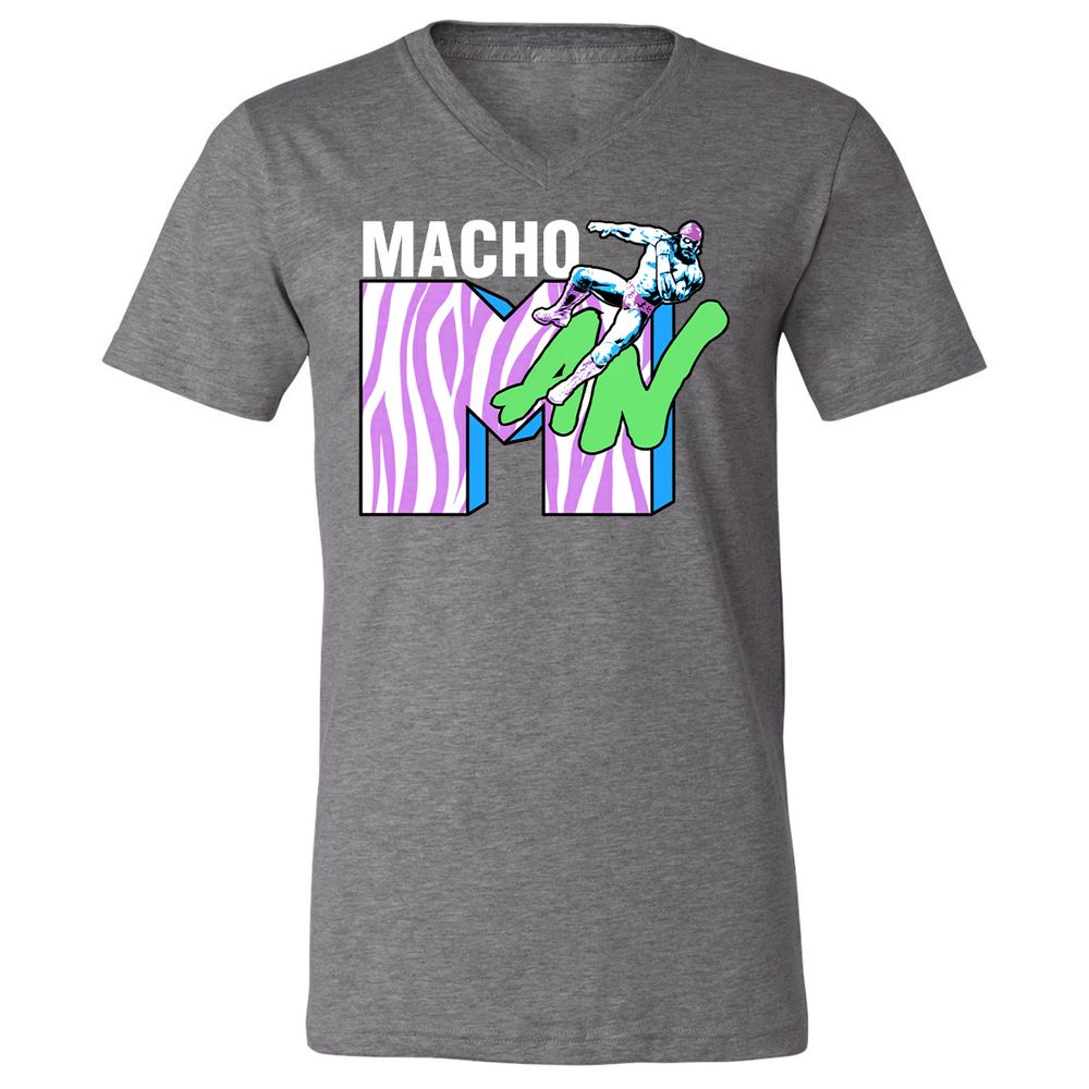 Unisex V-Neck T-Shirt - 8HRYNJ3D - Deep Heather - 13