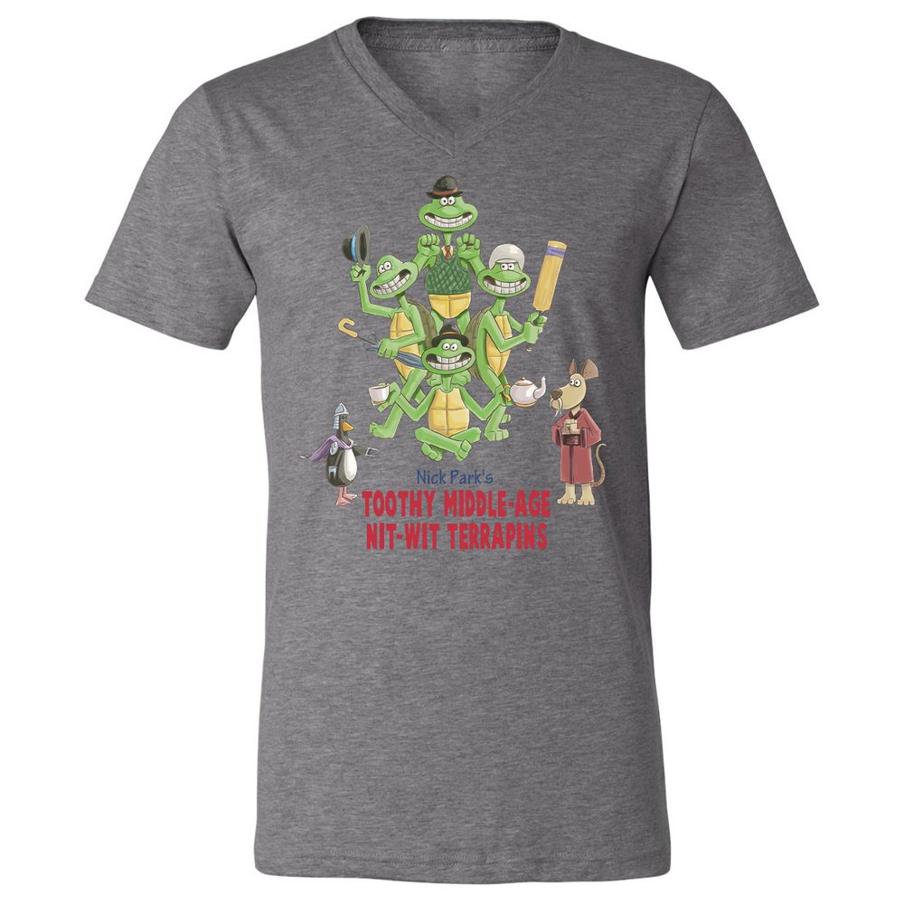 Unisex V-Neck T-Shirt - 3EB1U517 - Deep Heather - 13
