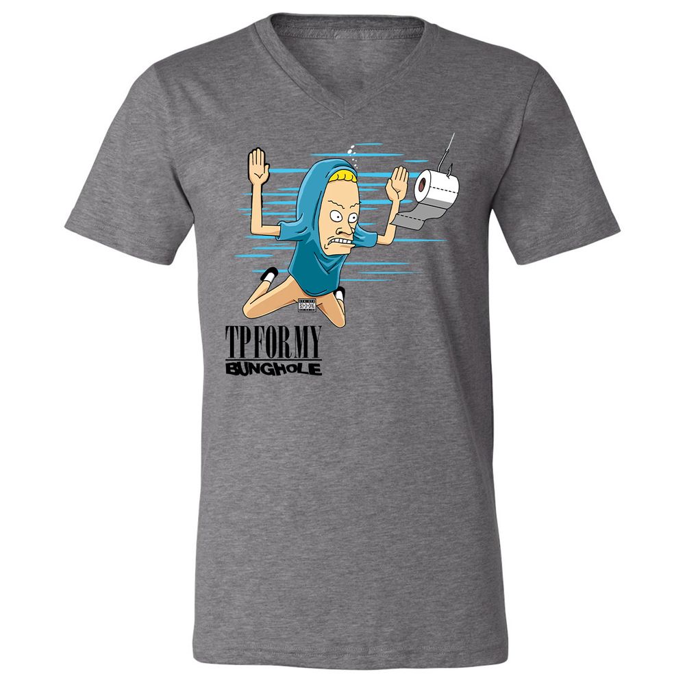 Unisex V-Neck T-Shirt - Q8L2NYLT - Deep Heather - 13