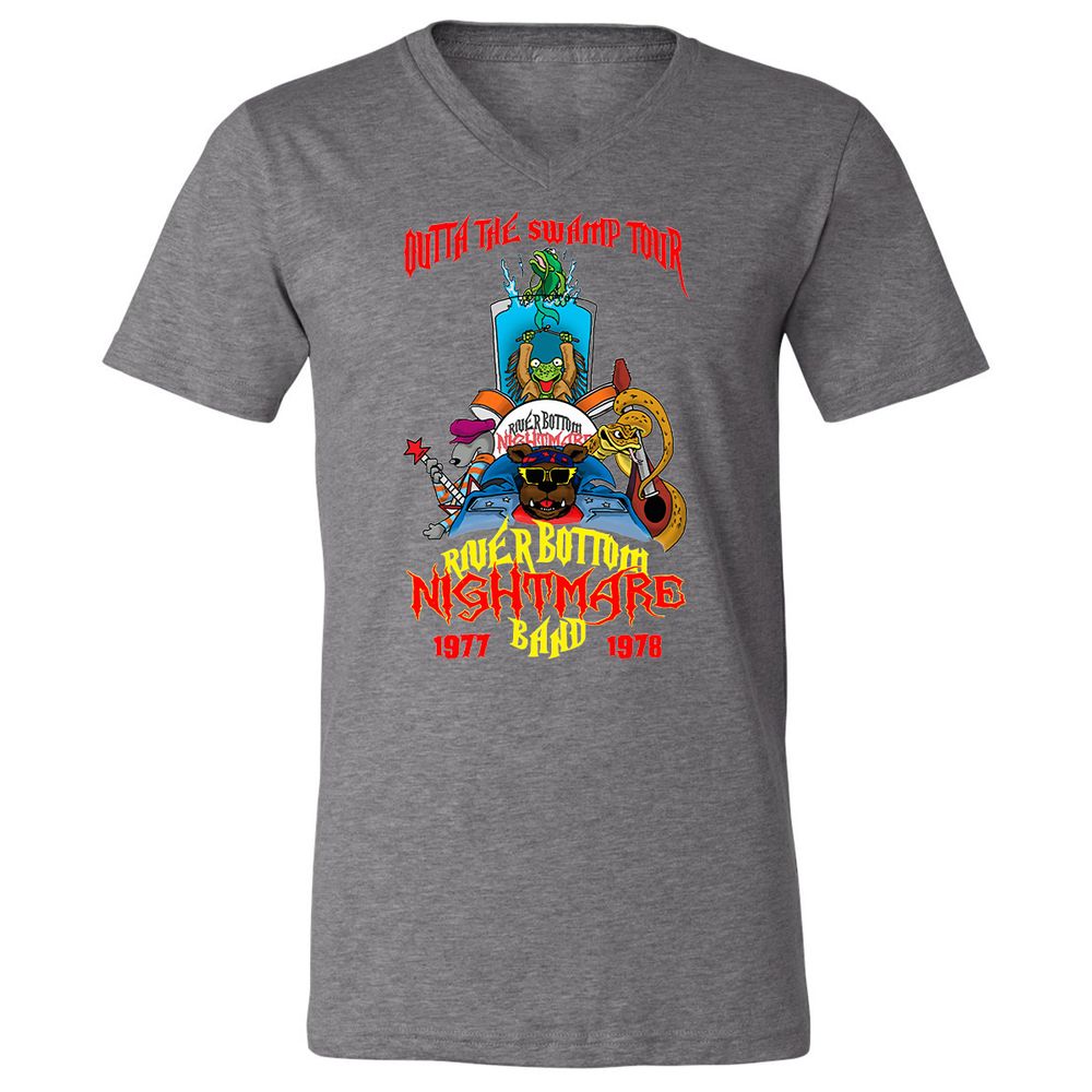 Unisex V-Neck T-Shirt - WKJ7B2PM - Deep Heather - 13