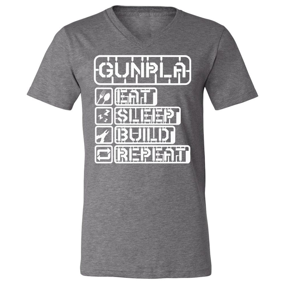 Unisex V-Neck T-Shirt - KCG9ZJ5R - Deep Heather - 13