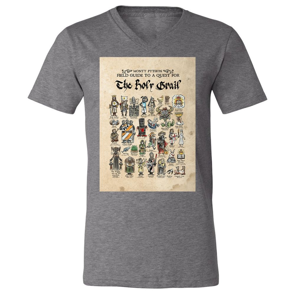 Unisex V-Neck T-Shirt - FRSCP2D9 - Deep Heather - 13