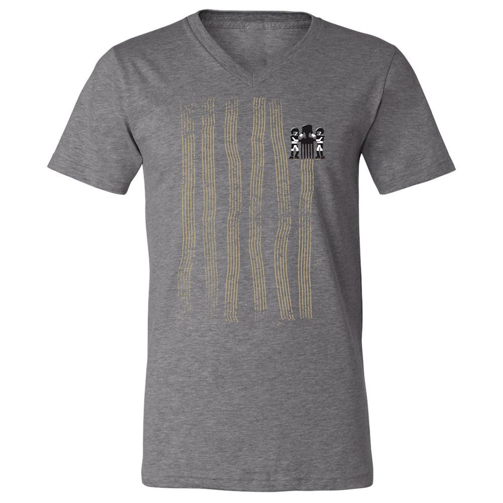 Unisex V-Neck T-Shirt - C5UD6S76 - Deep Heather - 13