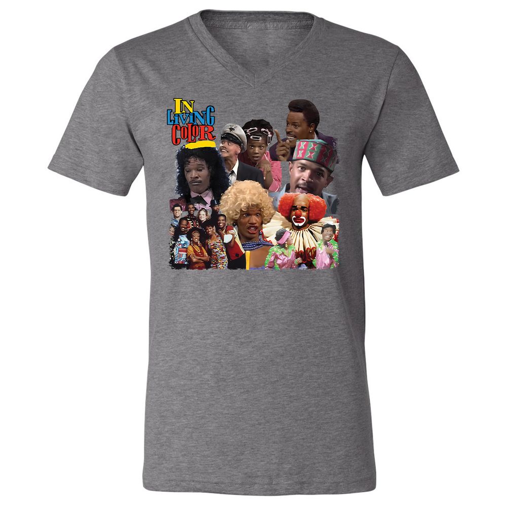 Unisex V-Neck T-Shirt - EUEP11XE - Deep Heather - 13