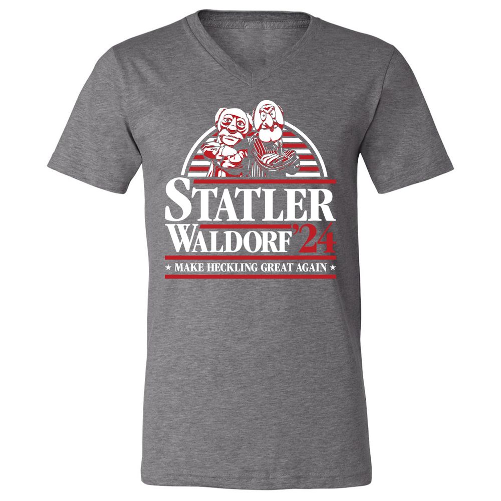 Unisex V-Neck T-Shirt - BSNERUY2 - Deep Heather - 13