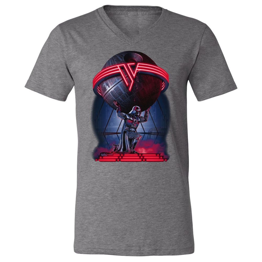 Unisex V-Neck T-Shirt - L9DXP5VE - Deep Heather - 13