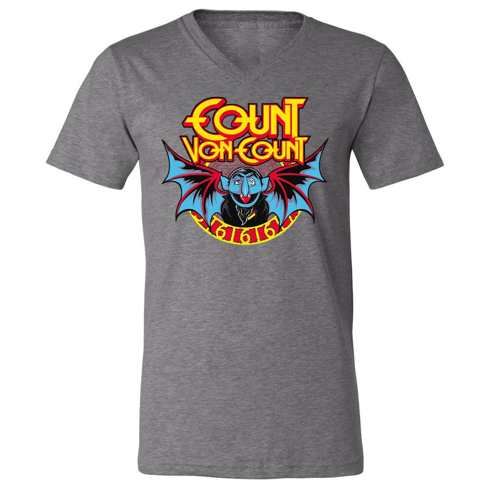 Unisex V-Neck T-Shirt - 88PZ5G9U - Deep Heather - 13