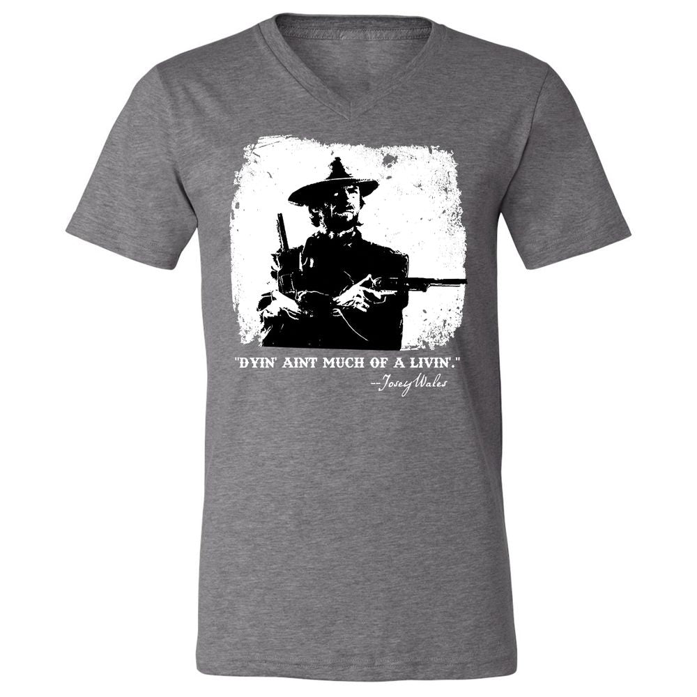 Unisex V-Neck T-Shirt - DACP7D2L - Deep Heather - 13