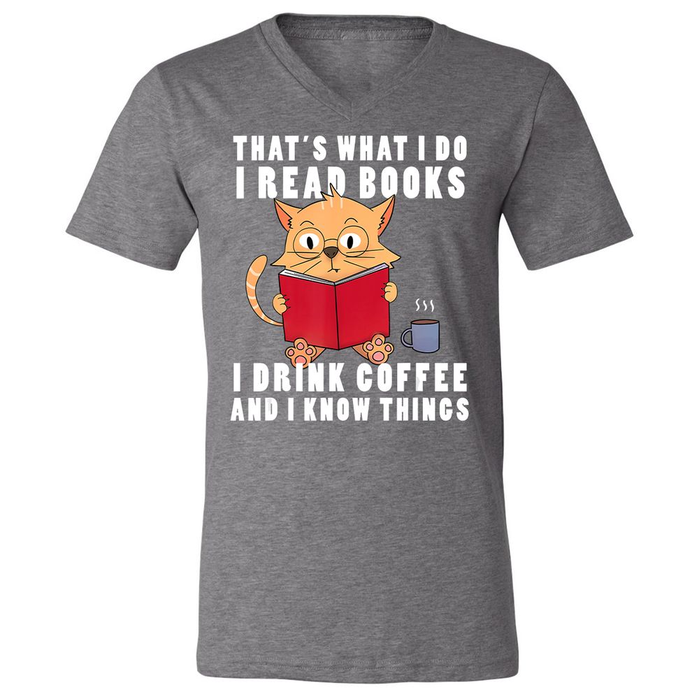 Unisex V-Neck T-Shirt - R2HNWBZJ - Deep Heather - 13