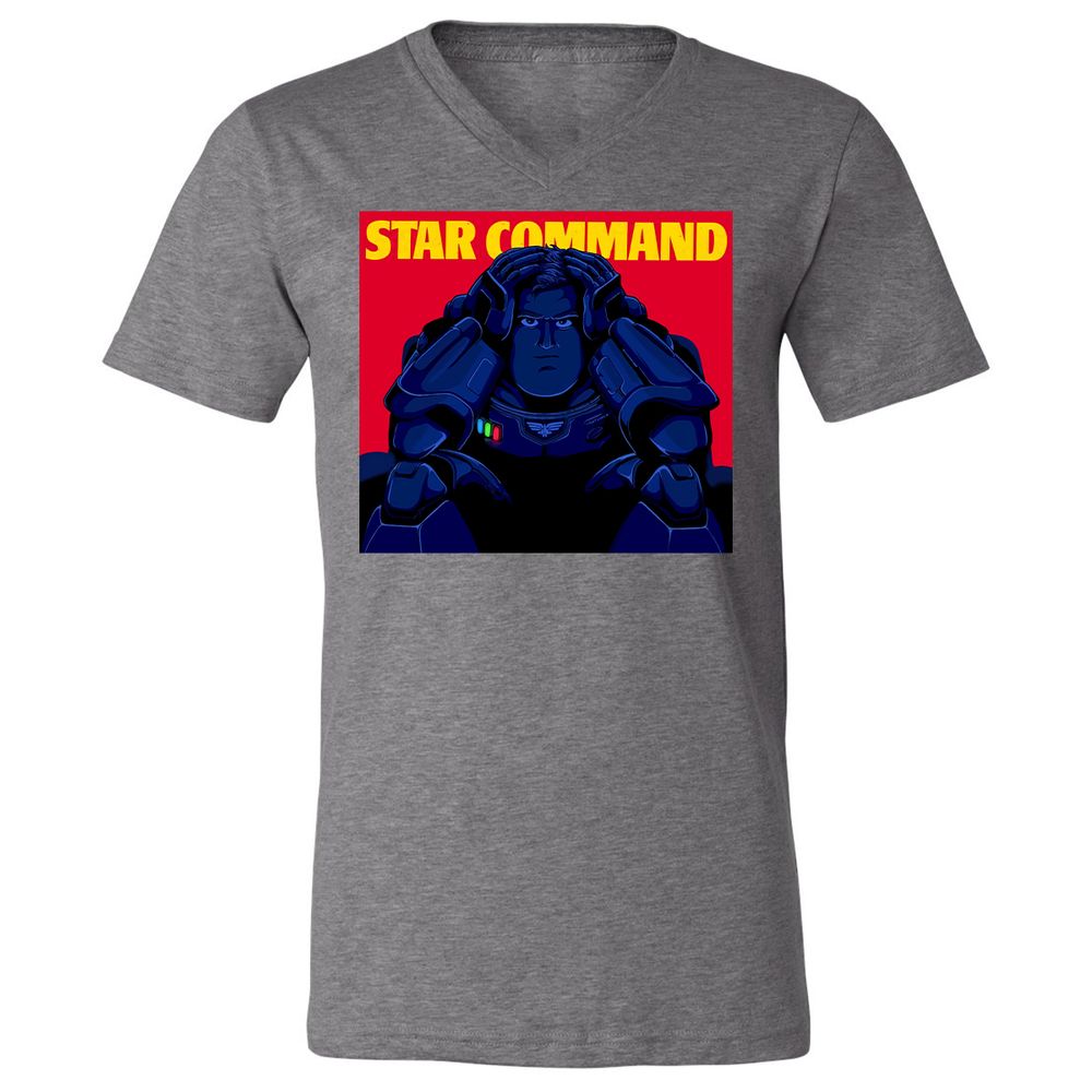 Unisex V-Neck T-Shirt - L4BCG3JN - Deep Heather - 13