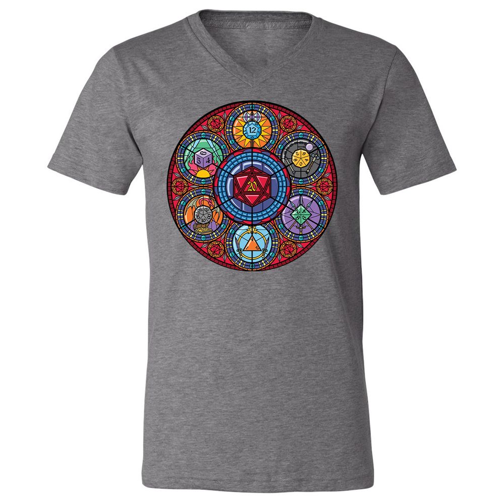 Unisex V-Neck T-Shirt - P1XDJFXE - Deep Heather - 13